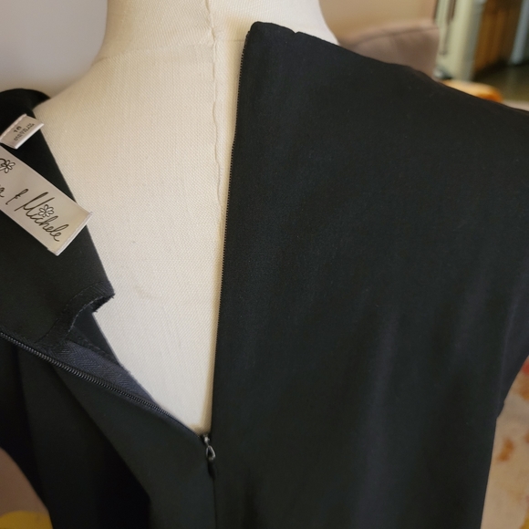 Emma & Mitchell: NWT Bow Ruffle Black Dress - Picture 6 of 8